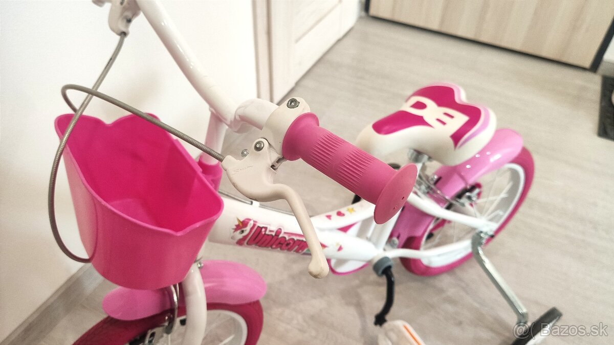 Detský bicykel 14" - Jednorožec + prilba a chrániče - 5