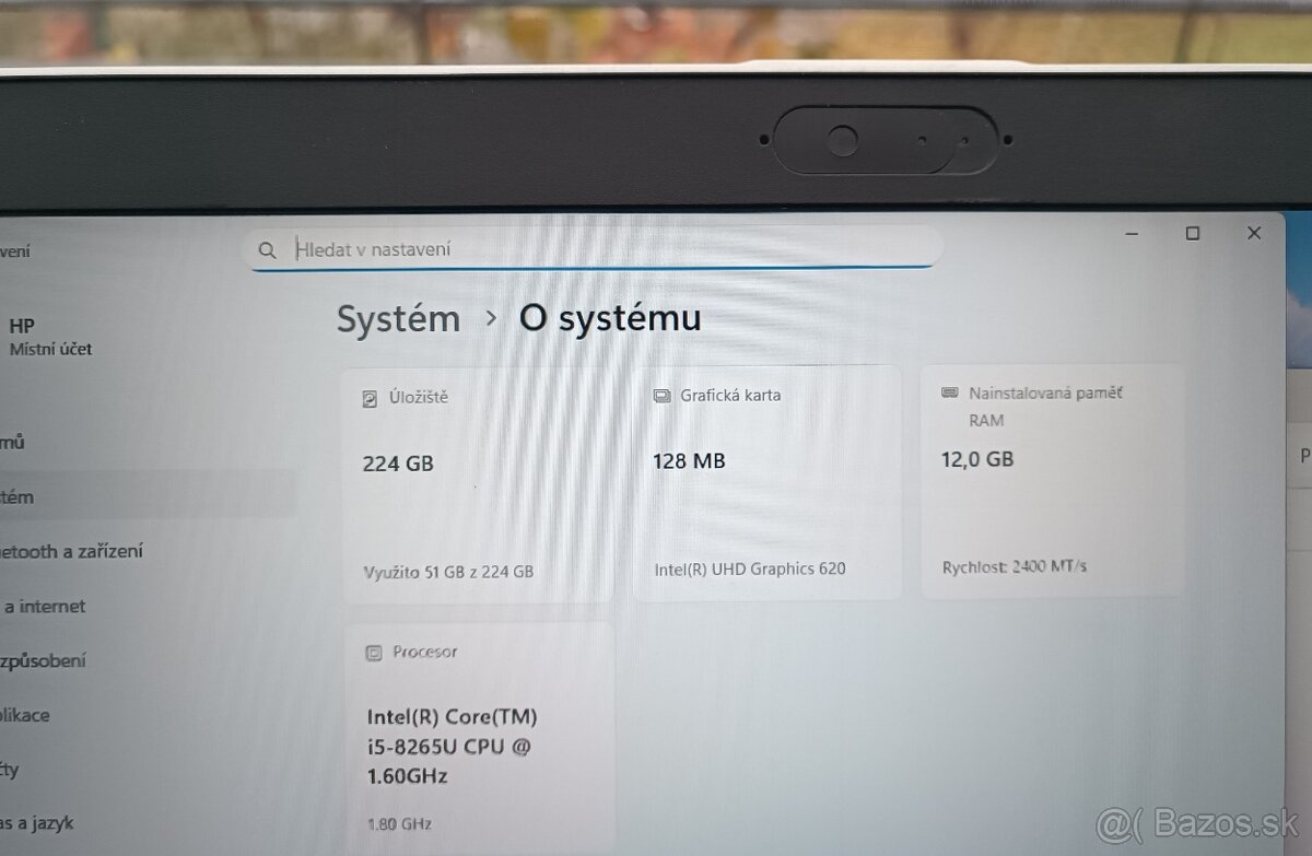 HP ProBook 650 G5 / 12GB RAM / 256GB SSD / i5-8265U / 15,6" - 5