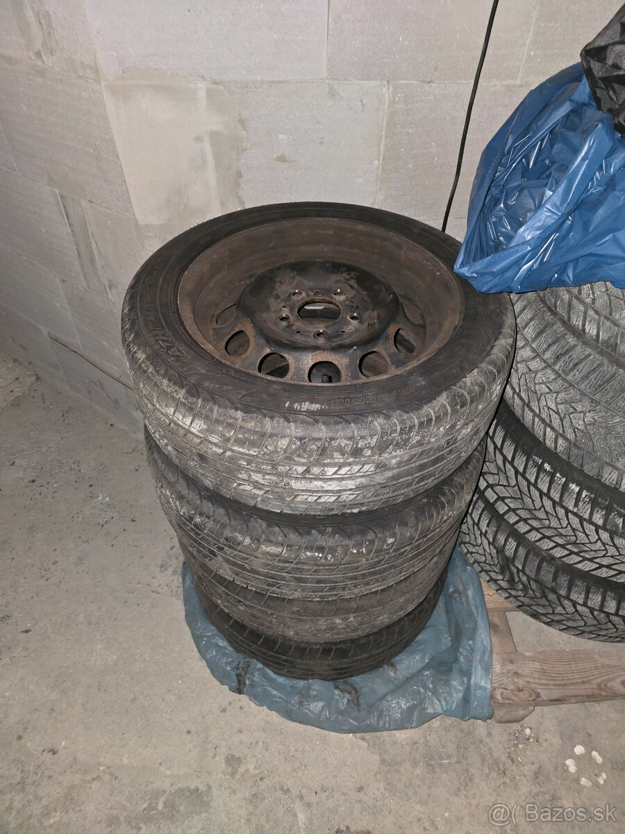 Plech.disky,pneu,puklice bmw 205/55 R16 - 5