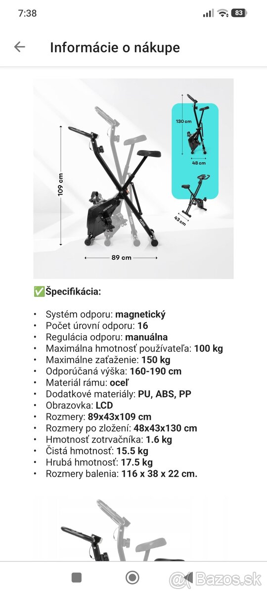 Stacionárny bicykel - 5