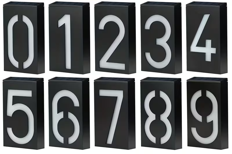 Solárne LED číslo domu - 5