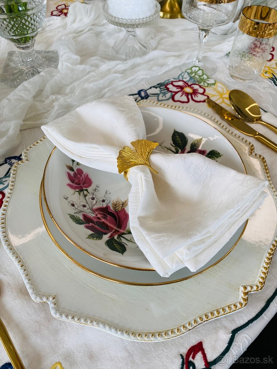 Krásna retro obedová súprava,posielam bezpečne kuriérom - 5