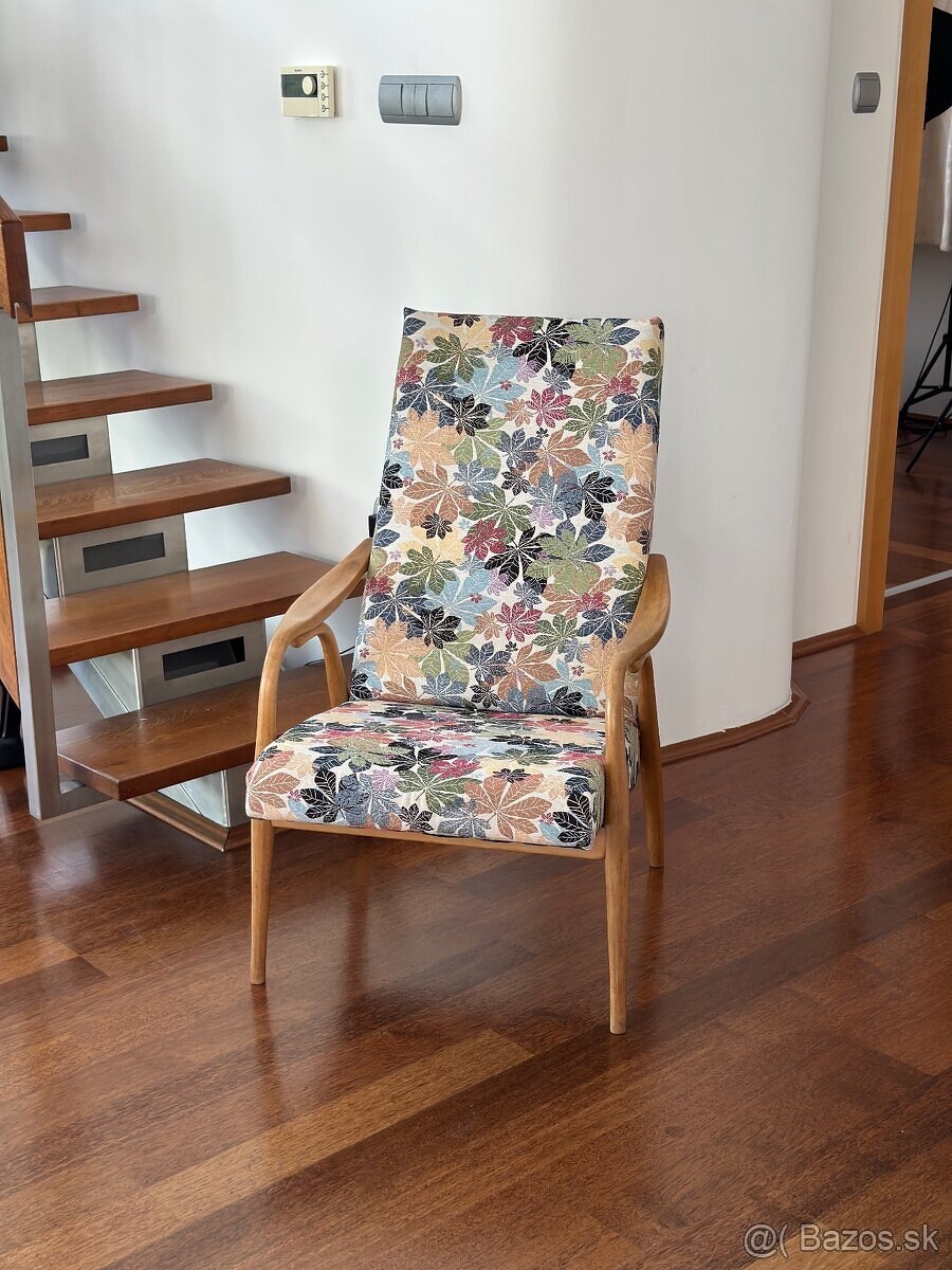 2x reštaurované retro kresielka – dizajnový skvost - 5