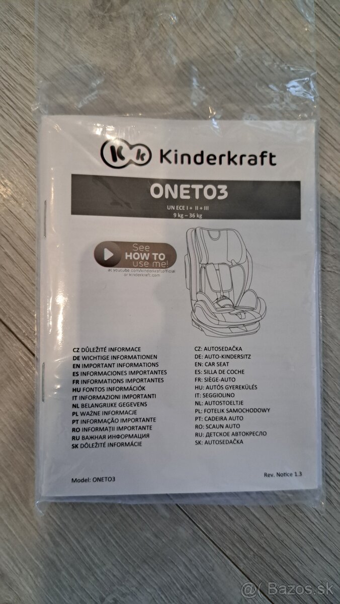 Autosedačka Kinderkraft Oneto3 9-36kg - 5