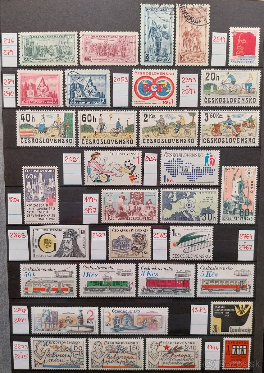 Známky ČESKOSLOVENSKO – 3 - 5