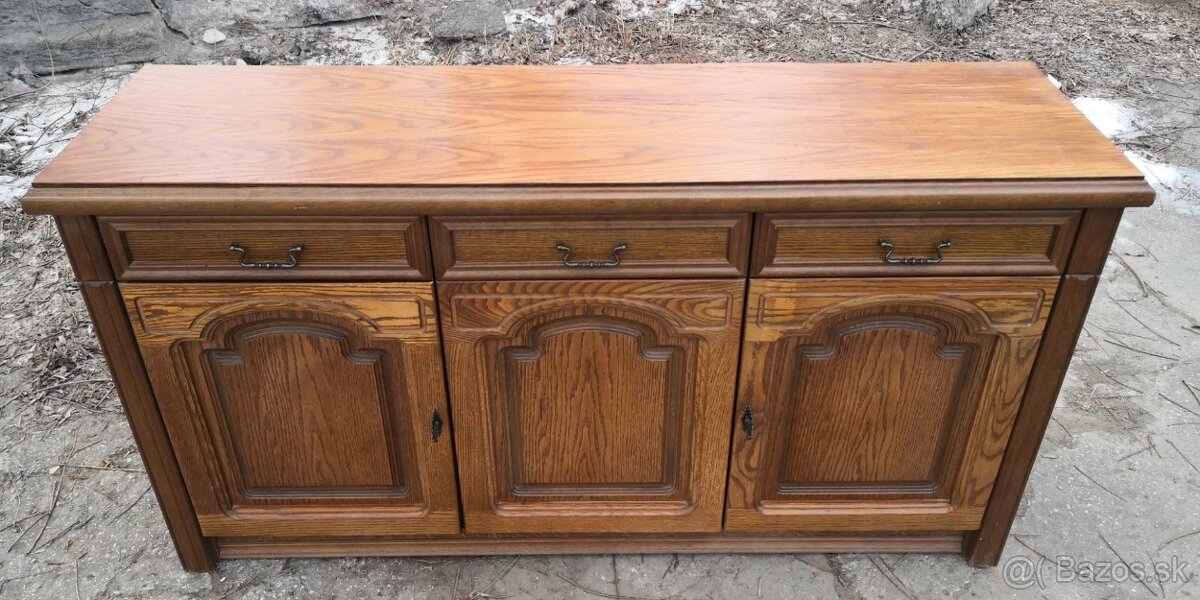 Rustikálna masivna komoda - 5