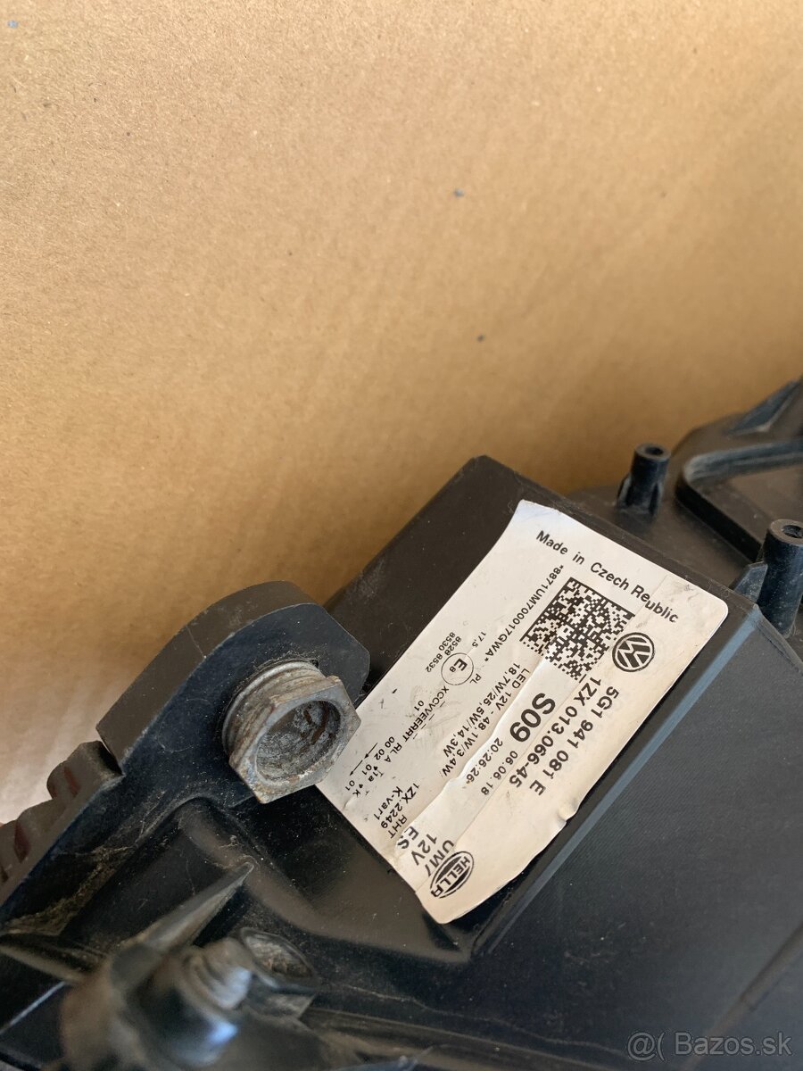 svetlo xenon levy leve vw golf 7 vii gti lift - 5