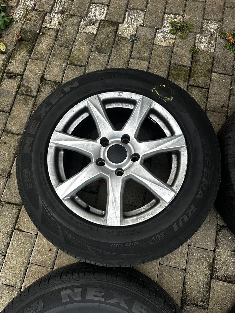 Predám elektrony 5x127 + letné pneu 225/65 r17 - 5