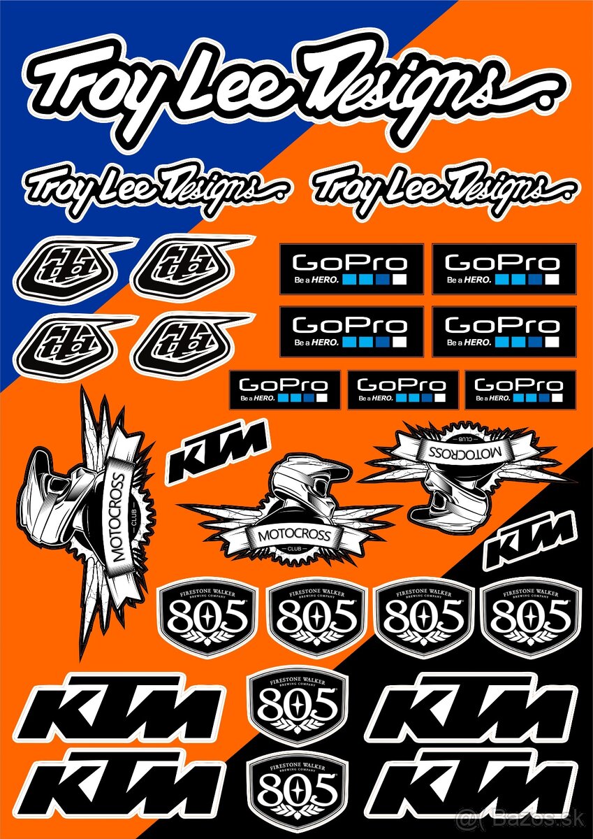 Predám nálepky KTM - 5