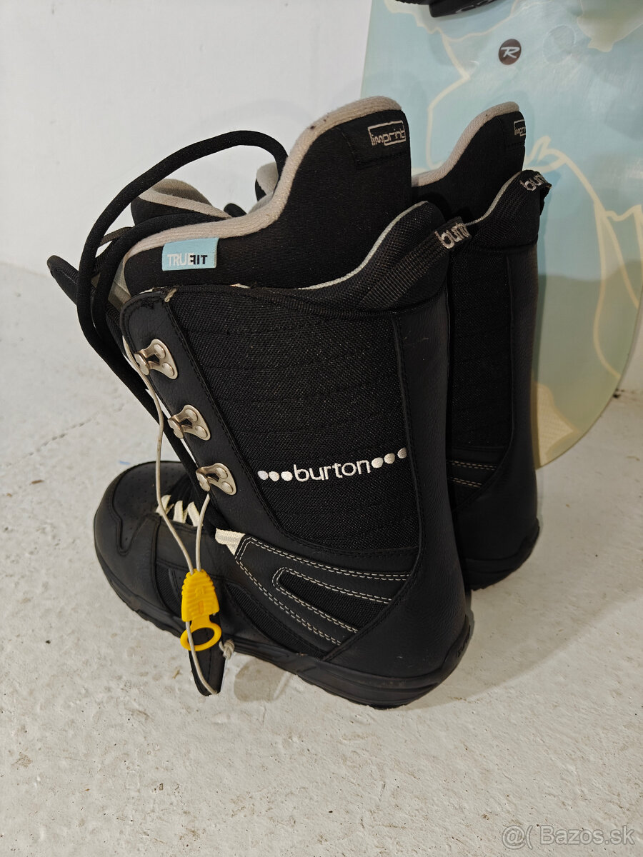 DÁMSKY SNOWBOARD ROSSIGNOL 139CM + TOPÁNKY BURTON v.39 - 5