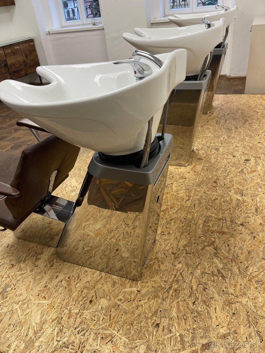 Kadernícke umývadlo – pohodlné sedáky, hlboká misa - 5