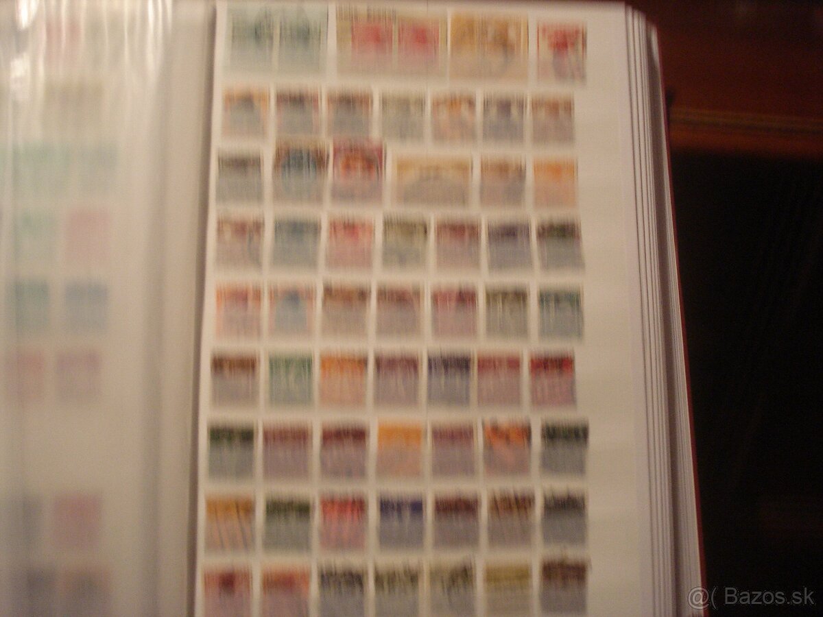 60 str. album A4 + 1300 rôznych známok Nemecko Európa Svet - 5