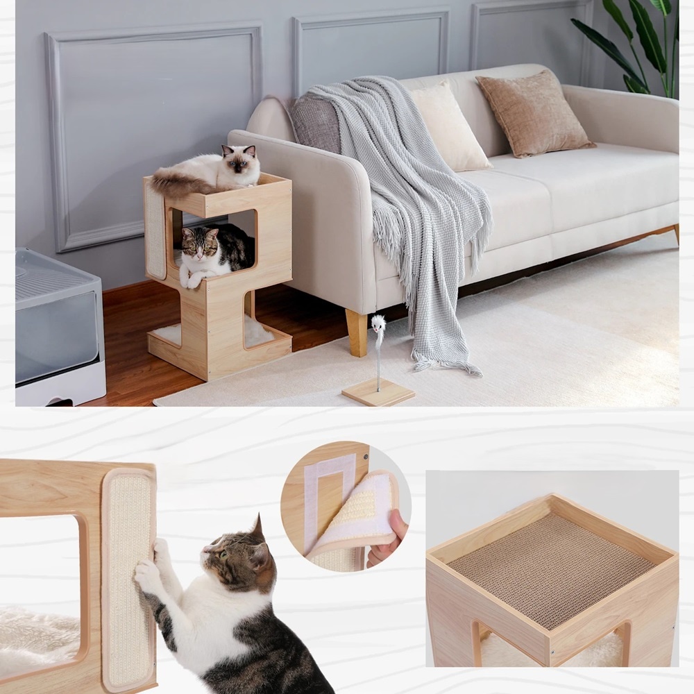 Viacúrovňový moderný nábytok pre domáce zvieratá - 5