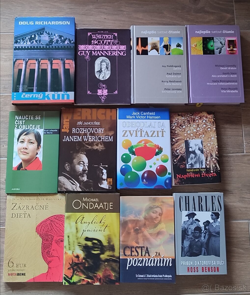 Rozlicne knihy.Cena3€ za kus. - 5