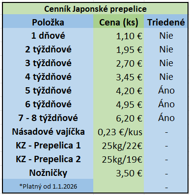 Japonská prepelica - 5