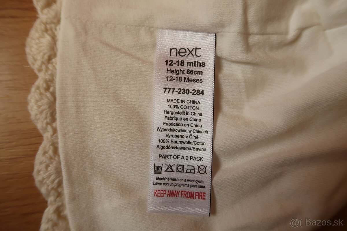 Dievčenská biela čiapka NEXT 86 NOVÁ - 5