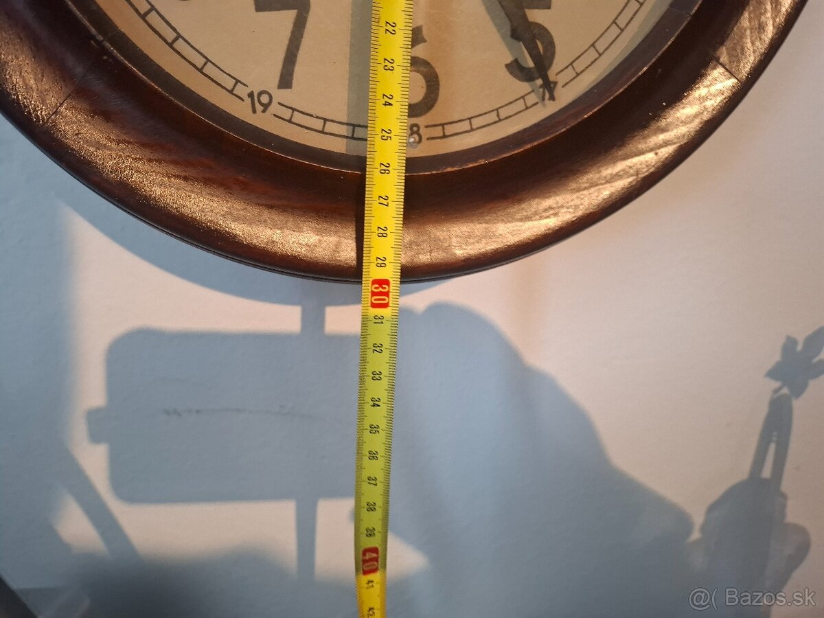 Predám funkčné starožitné ,,školské,, hodiny Wilhelm Hoffman - 5