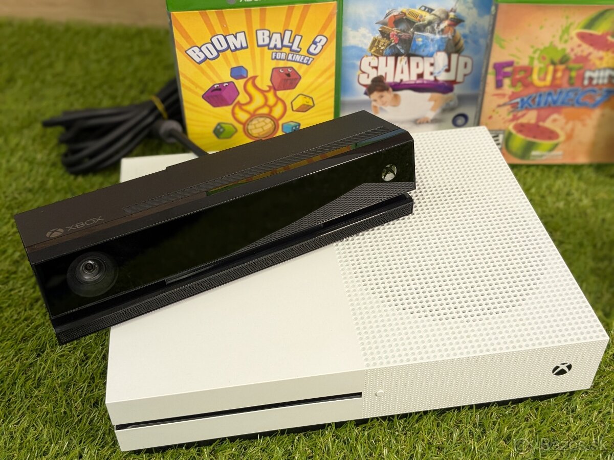 Xbox One S,Kinect, 1 ovládač a 5 pohybových hier v cene - 5