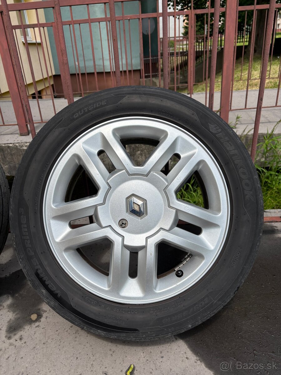 Predám disky Renault 4x100 R16 205/55 - 5
