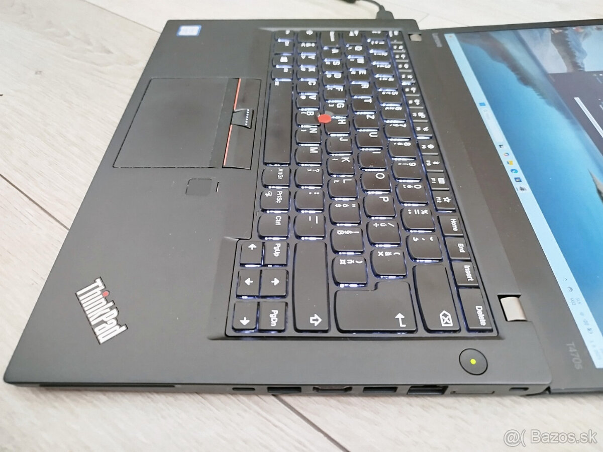 notebook Lenovo T470s - Core i7-7500u, 16GB, QHD, W11 - 5