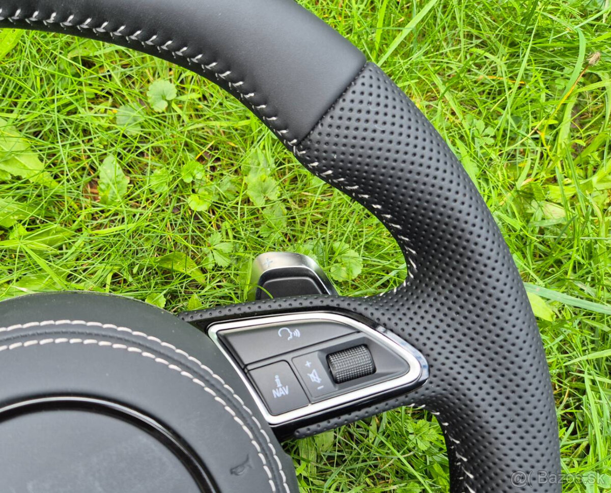 AUDI VOLANT KOŽENÝ MULTIFUNKCNY ZKOSENY - 5