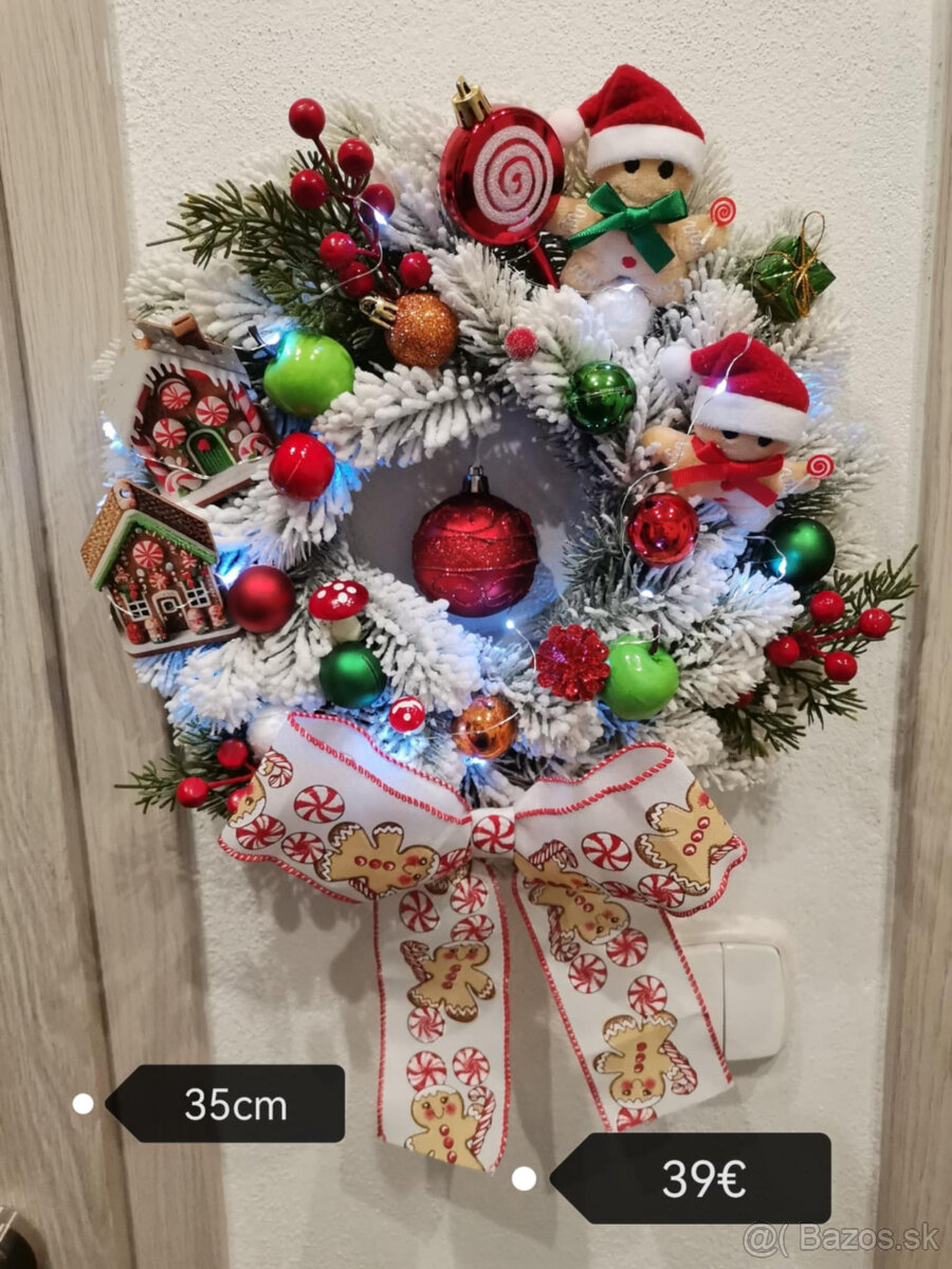 vianočný veniec na dvere 35cm - 5