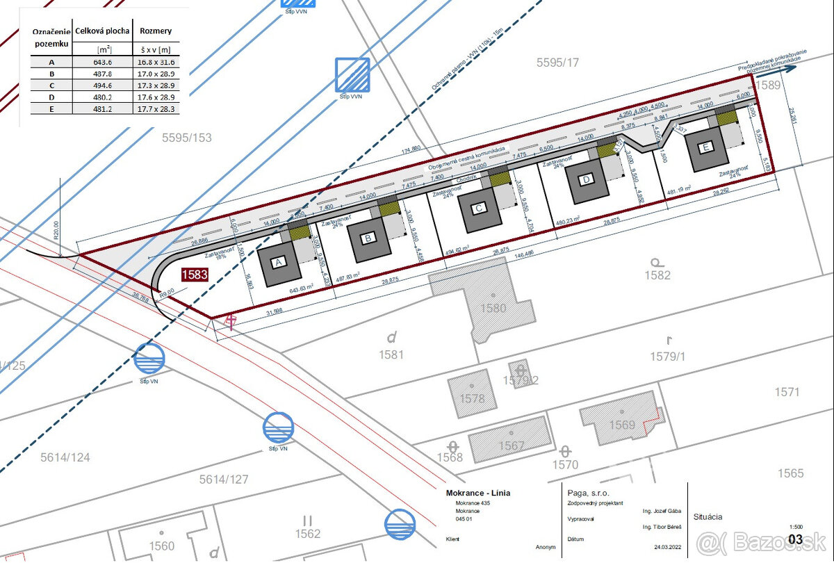 Pozemky na individuálnu výstavbu rodinných domov - Mokran - 5
