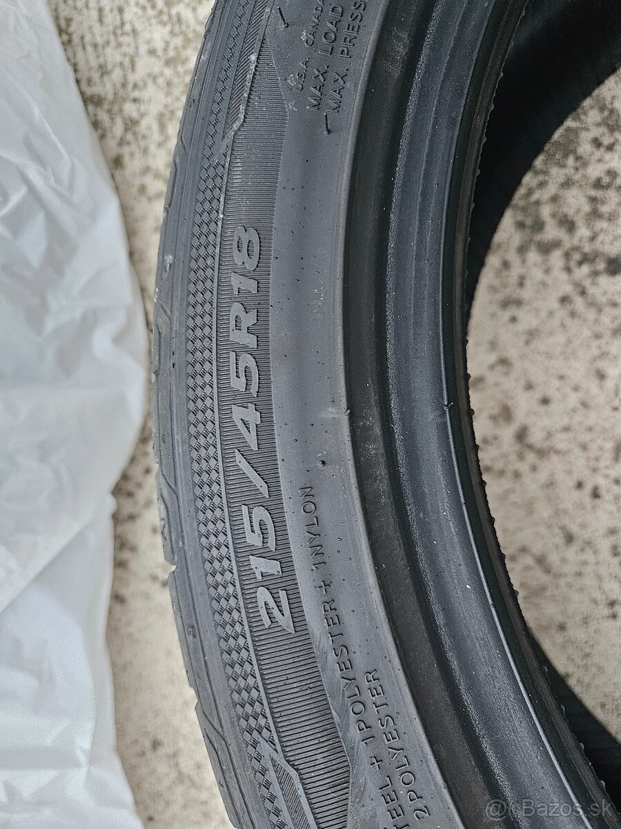 Nové Letné pneumatiky 215/45 R18 HANKOOK - 5
