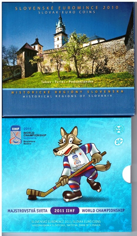 Sady slovenských euromincí BU - 5