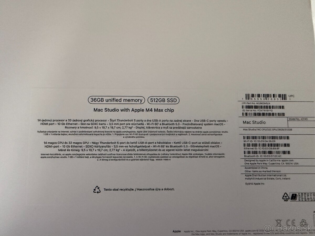 APPLE MAC STUDIO M4 MAX - 5