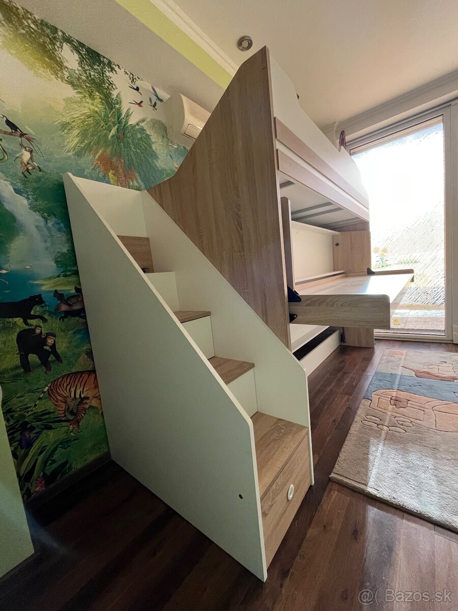 Detská multifunkčná poschodová posteľ City - 5