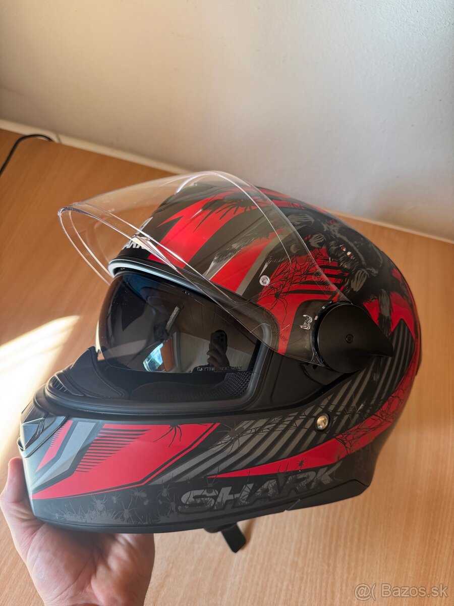 Predám prilbu na motorku Shark D-SKWAL 2 Atraxx - 5