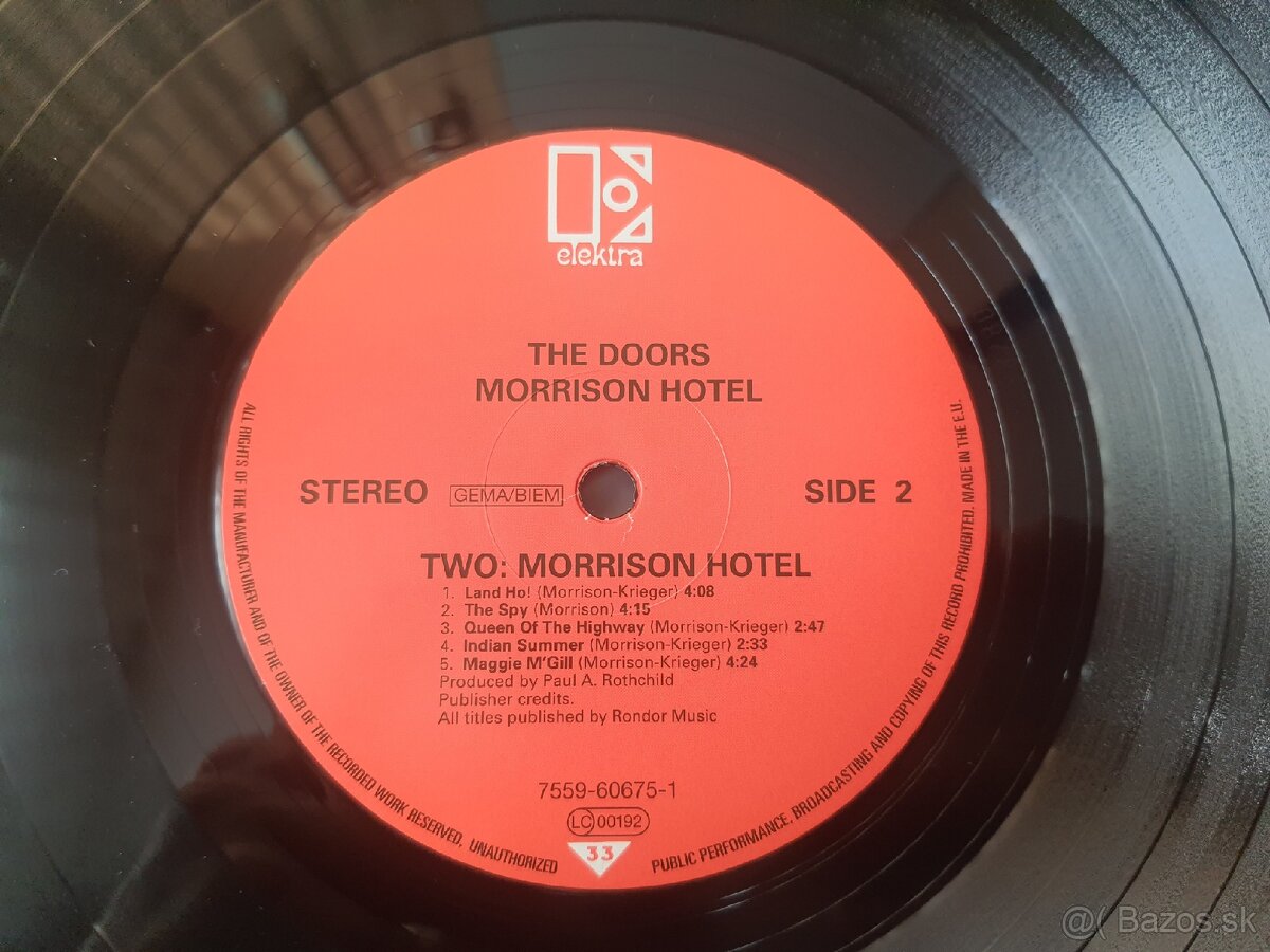 The Doors - Morrison hotel, vinyl - 5
