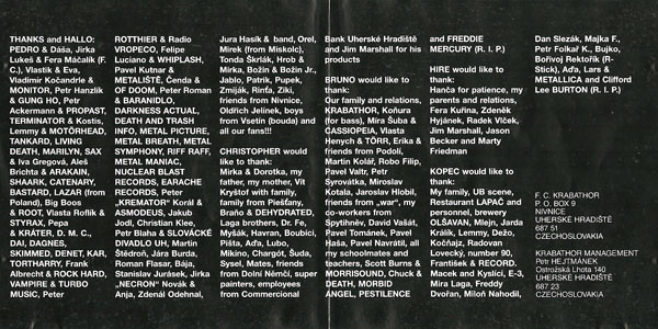 Kúpim orig.CD KRABATHOR - "Only Our Death Is Welcome... " - 5