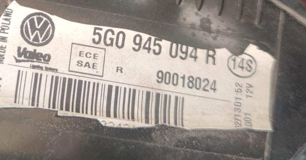 VW Golf 7 VII hatchback zadne svetla - 5