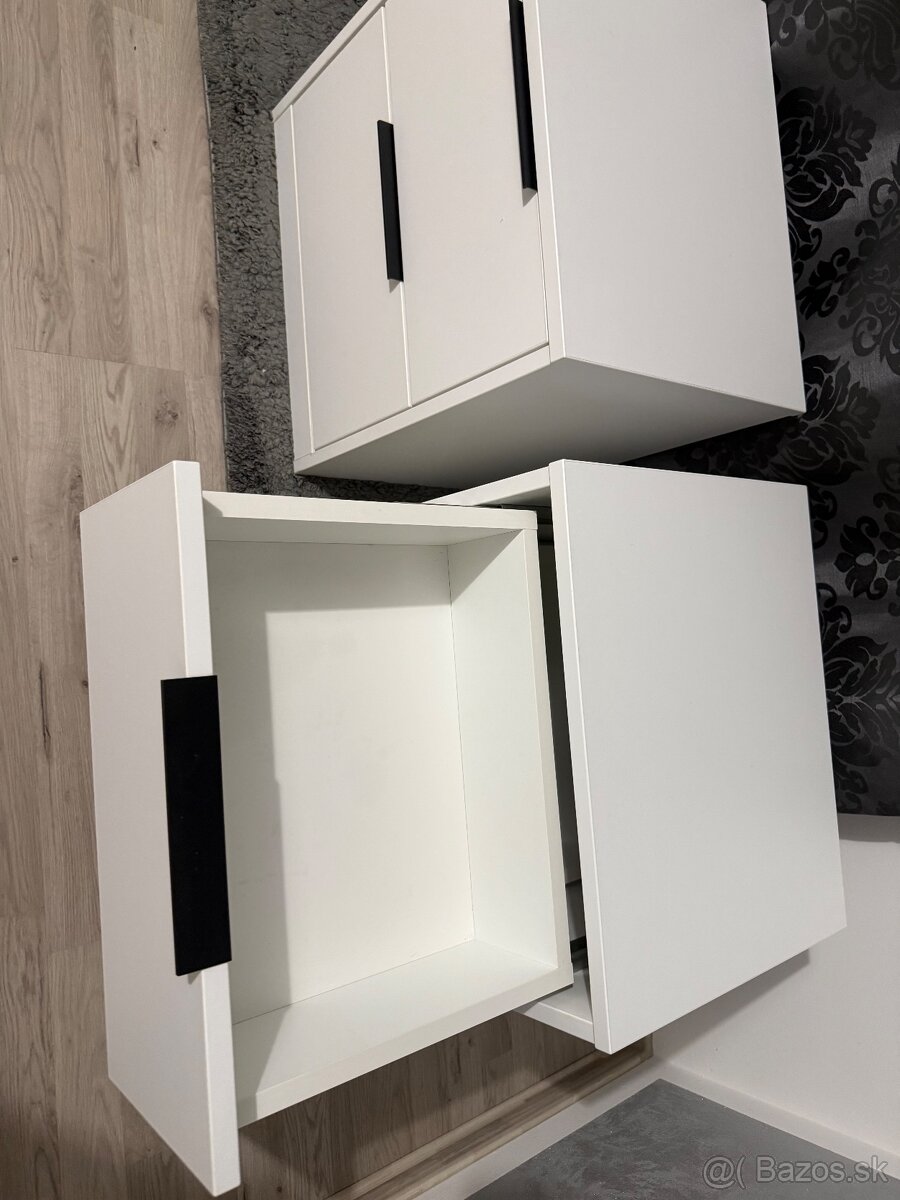 Nočné stolíky biela farba 2ks - 5