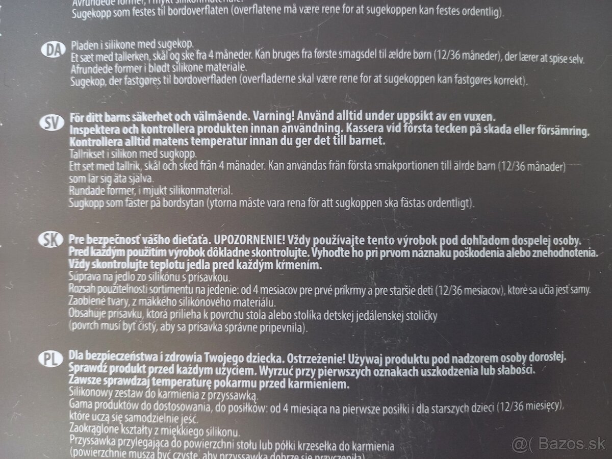 Nattou silikonovy tanier - 5