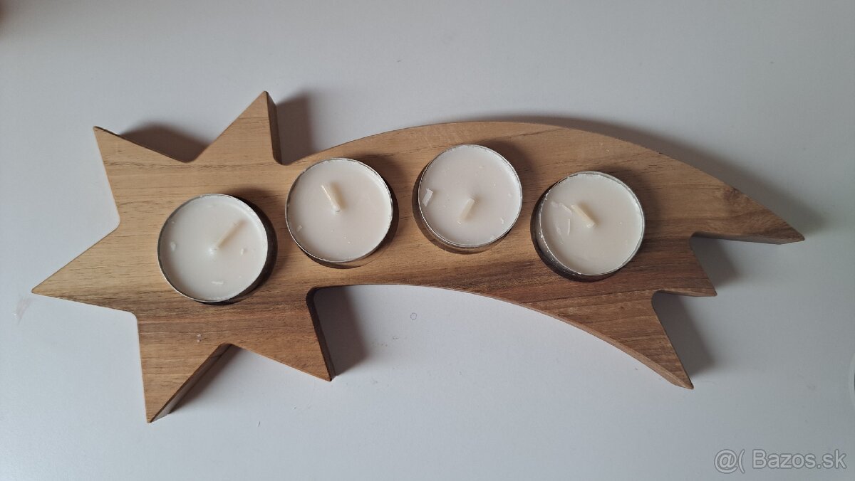 Drevený svietnik - 5