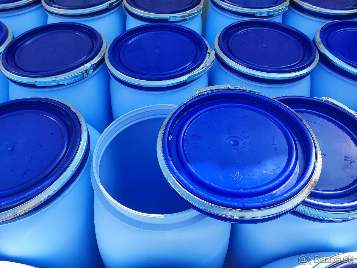 Lacné potravinárske plastové 70l sudy - 5