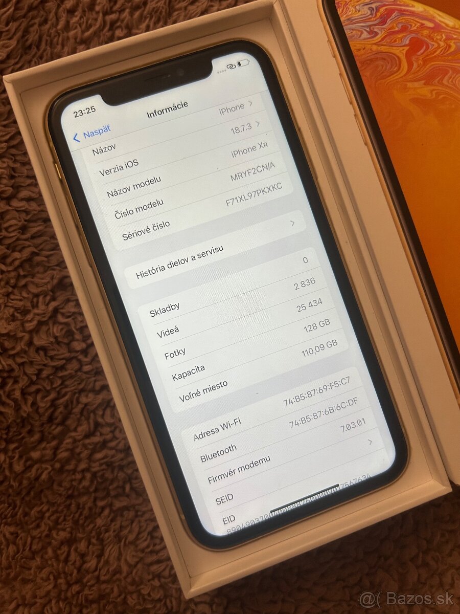 iPhone XR 128GB yellow - 100% batéria - 5