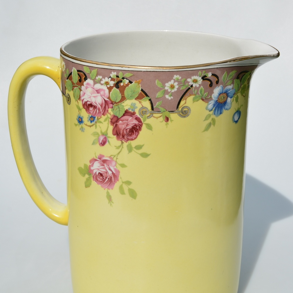 predané Starožitná veľká umývacia sada džbán + misa +váza - 5