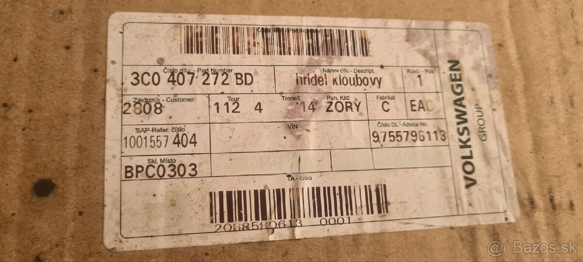 Predám pravú poloos VW AG - 5