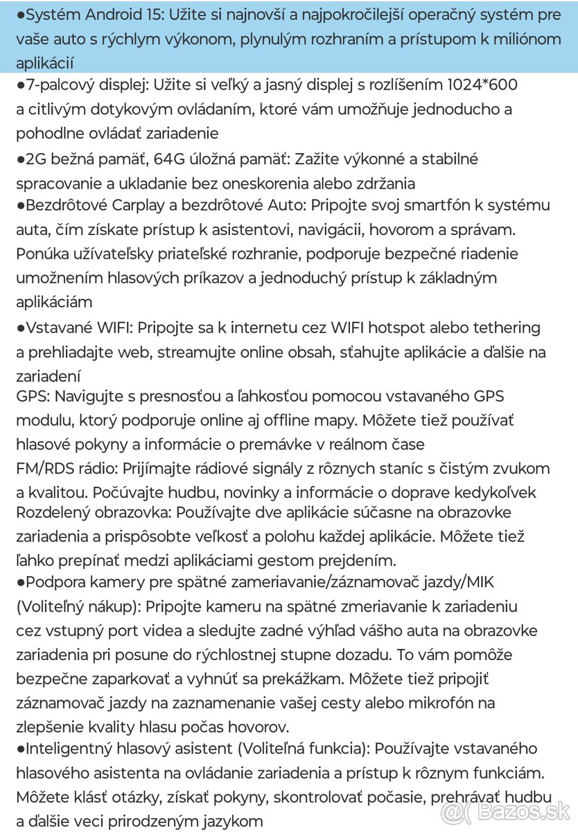 Autorádio VW ,Skoda,seat ,7" dotykový display - 5