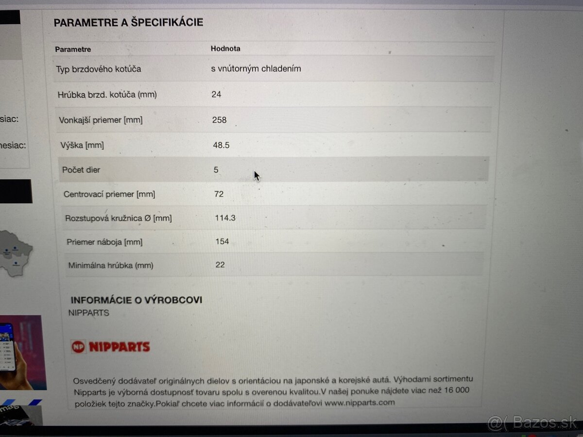 Brzdové kotúče MAZDA, FORD - 5