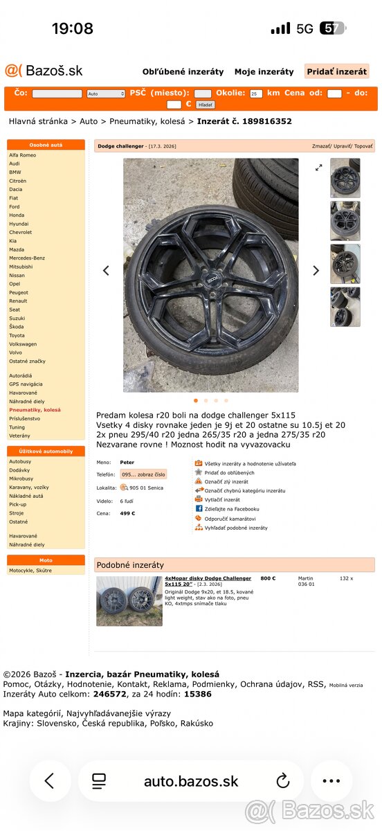 5x115 r20 dodge challenger - 5