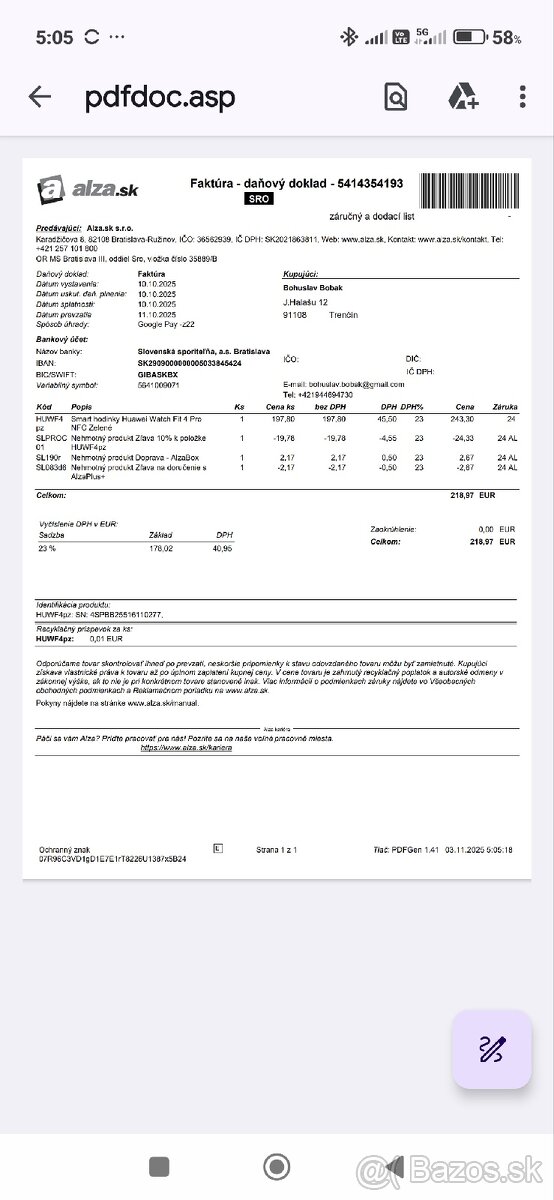 Huawei watch fit 4pro - 5