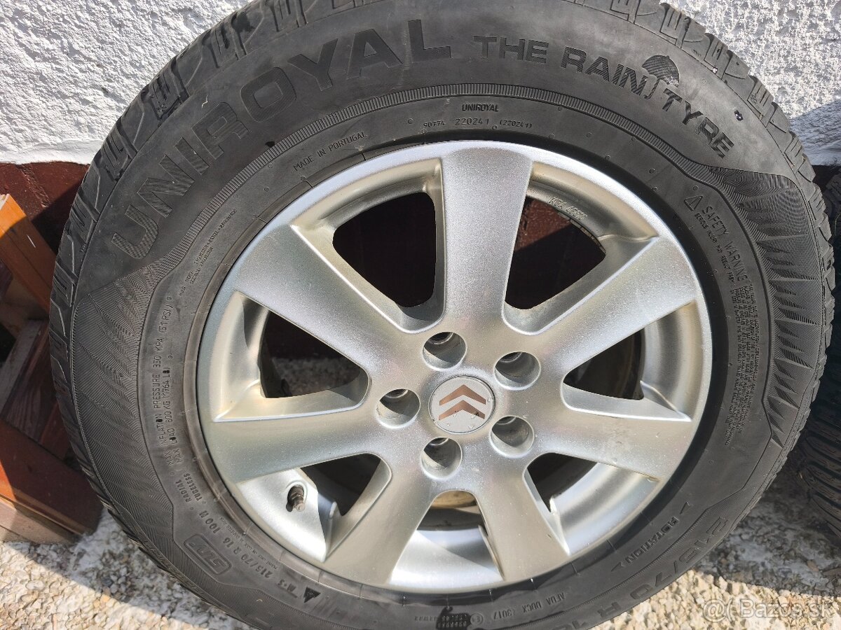 AL disky R16 + zimné pneu 215/70 - 5