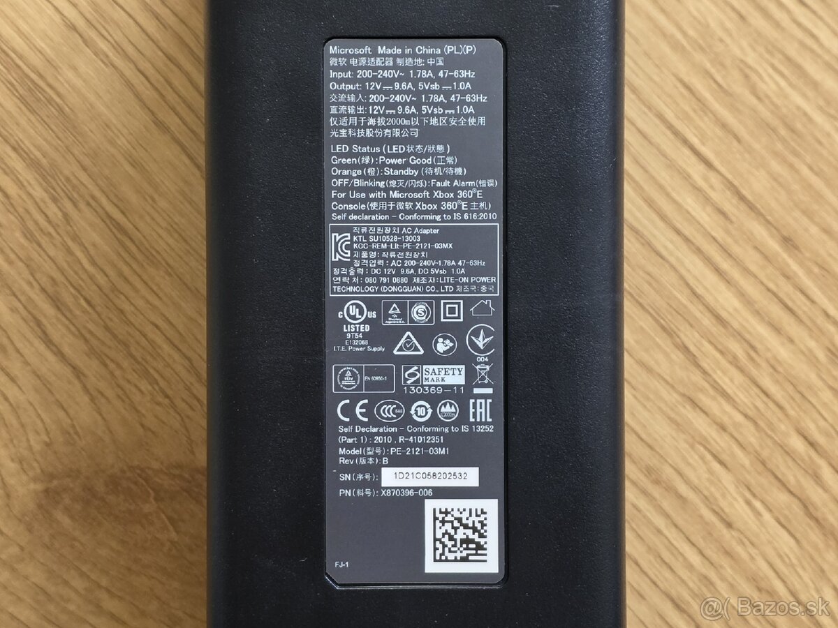 Originál napájací adaptér na Xbox 360E - 5