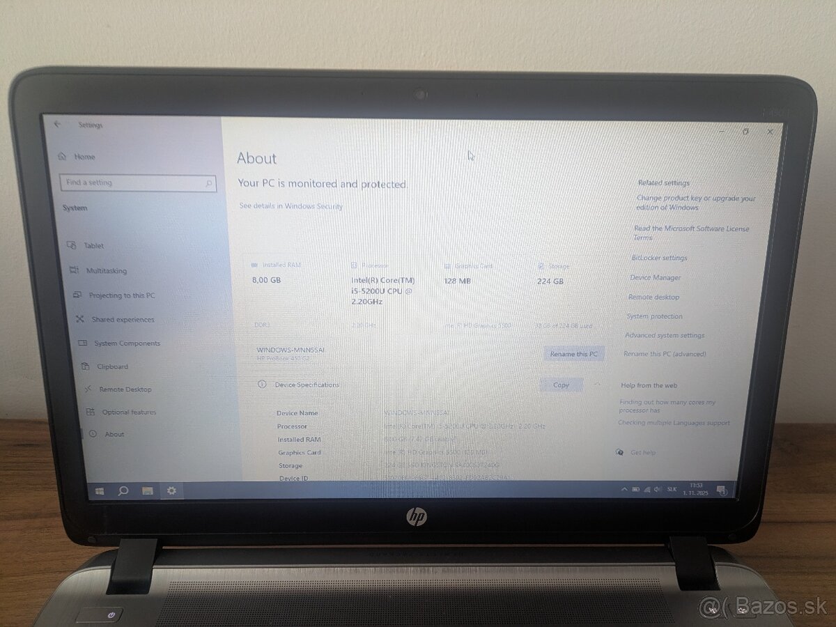 HP ProBook 450 G2 (Core i5 / 8 Gb RAM / 240 SSD) - 5