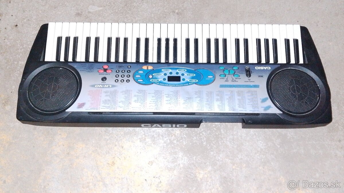 Predám klávesy Casio LK 40 - 5